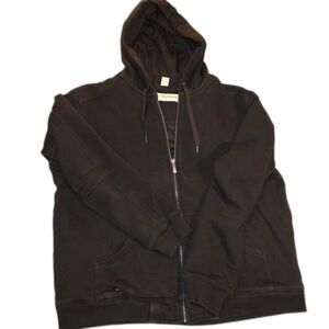 DRI DUCK for Her Black Zip‑Up Hoodie – XL – Workwear Farmwear Heavyweight Cotton